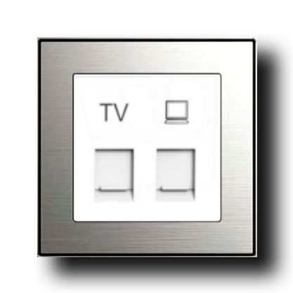Semplice Spina TV Argento Glaciale