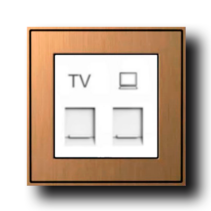 Semplice Spina TV Dorata