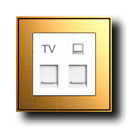 Semplice Spina TV Oro